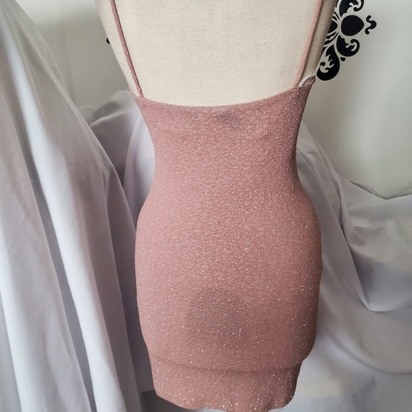 Windsor Pink Spaghetti Strap Bodycon Mini Dress - Picture 4 of 7
